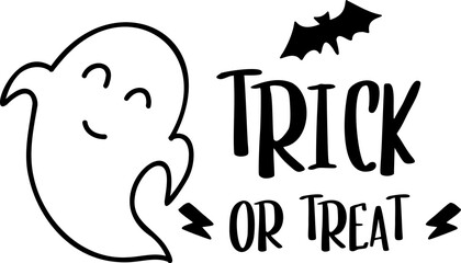 Halloween illustration on transparent background