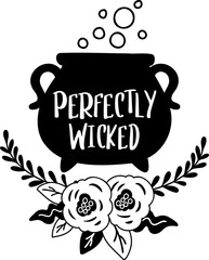 Halloween illustration on transparent background