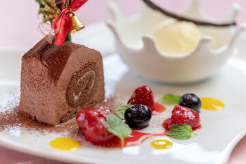 クリスマスディナーコース料理の一品