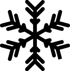 snowflake illustration on transparent background