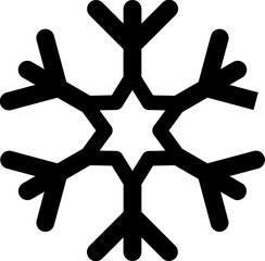 snowflake illustration on transparent background