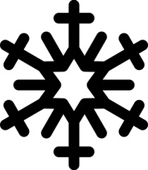 snowflake illustration on transparent background