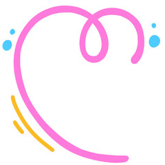 Cute funny doodle line clipart.