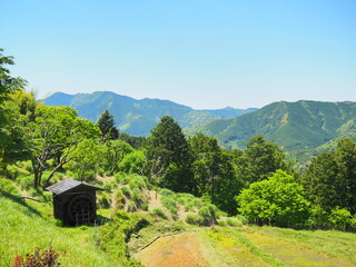 村を見下ろす風景