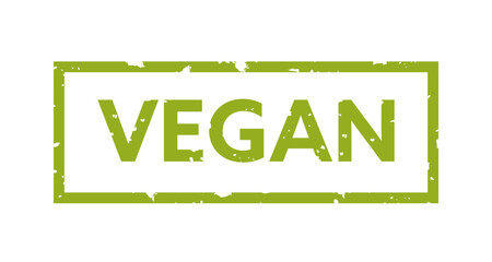 Vegan sign isolated on white background, vector