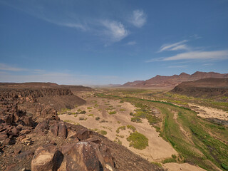 ephemeral river Huab in Damaraland Namibia