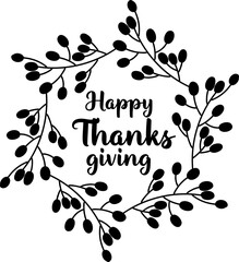 thanksgiving illustration on transparent background