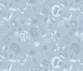 traditional Indian paisley pattern on  blue   background