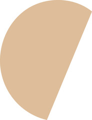 Abstract shape illustration on transparent background