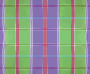 Textile pattern background.
Thai loincloth pattern vector illustration.
Rainbow Plaid, checkered, tartan seamless pattern suitable for fashion textiles and graphics.
Green and purple tone.