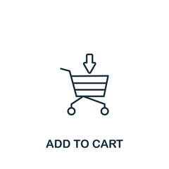 Add To Cart icon. Line simple line Online Store icon for templates, web design and infographics