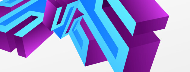 3d line geometric creative abstract background. Trendy techno business template for wallpaper, banner, background or landing