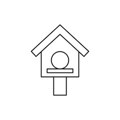 birdhouse icon in line style icon, isolated on white background