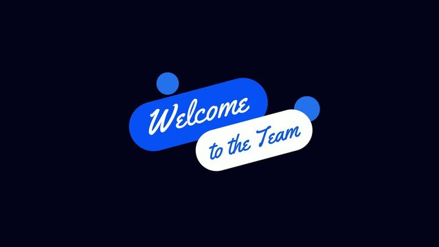 welcome to the team animation background