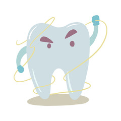 cute white teeth in action dental care