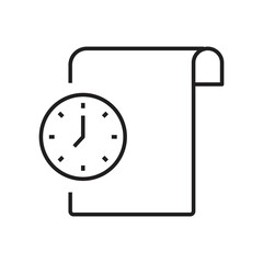 Obraz premium Temporary file icon design. Premium quality isolated clock symbol. isolated on white background