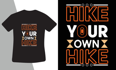 Hiking t-shirt design template for hiking lover.