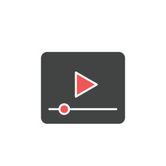 Video play icons  symbol vector elements for infographic web