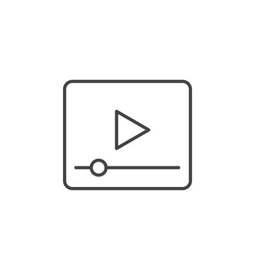 Video play icons  symbol vector elements for infographic web