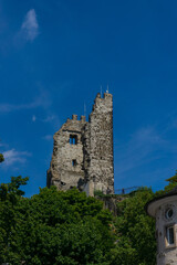 Fototapeta na wymiar Castle ruin on the drachenfels Bonn