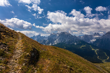 Sexten dolomites in a summer day