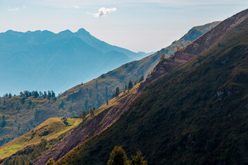 Fototapeta premium September is the best month for trekking in the beautiful Carnic Alps, Friuli-Venezia Giulia, Italy