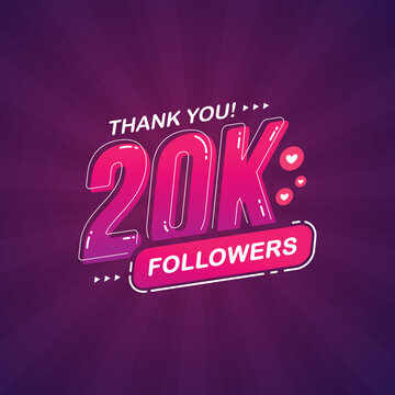 Thank you followers congratulation banner and card. Celebrating a large number of subscribers and followers