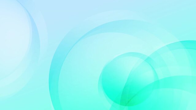 Abstract circle green and blue light motion background. Video animation Ultra HD 4k footage.