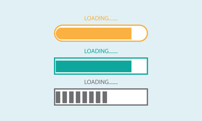 loading indicator template button interface progress bar vector
