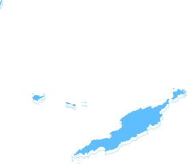Fototapeta premium Anguilla vector map.Hand drawn minimalism style.