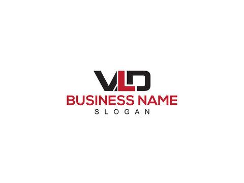 Monogram VLD Logo Letter Vector Art, Colorful VL vld Logo Icon Design With Three Letter For Your Brand
