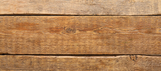 Weathered wooden planks, closeup. Banner for design
