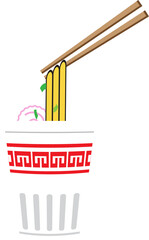 Noodle street food Asia image