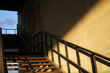 stairs to sky in building
