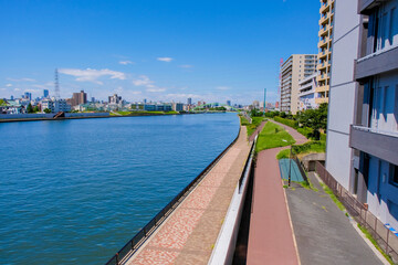 尾久橋からの隅田川(王子方面)