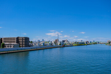 尾久橋からの隅田川(王子方面)