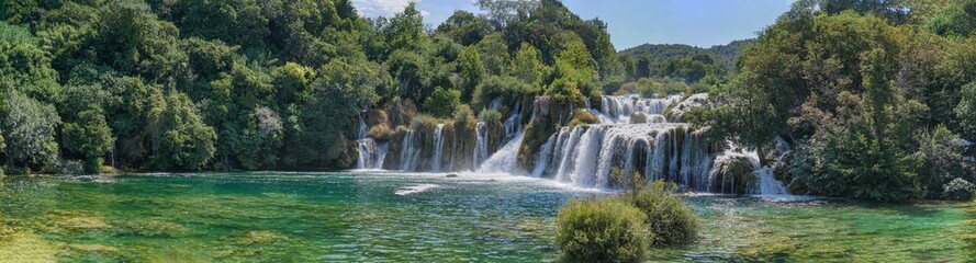 Fototapeta na wymiar Krka Wasserfälle