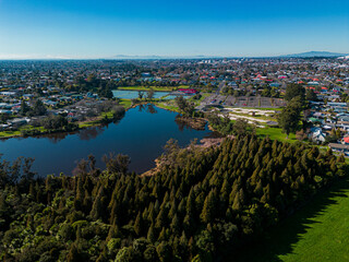 Lake Rotokaeo from the air, Drone shot © Richie