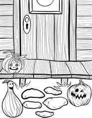Set Of Halloween Graphics (scary pumpkin)