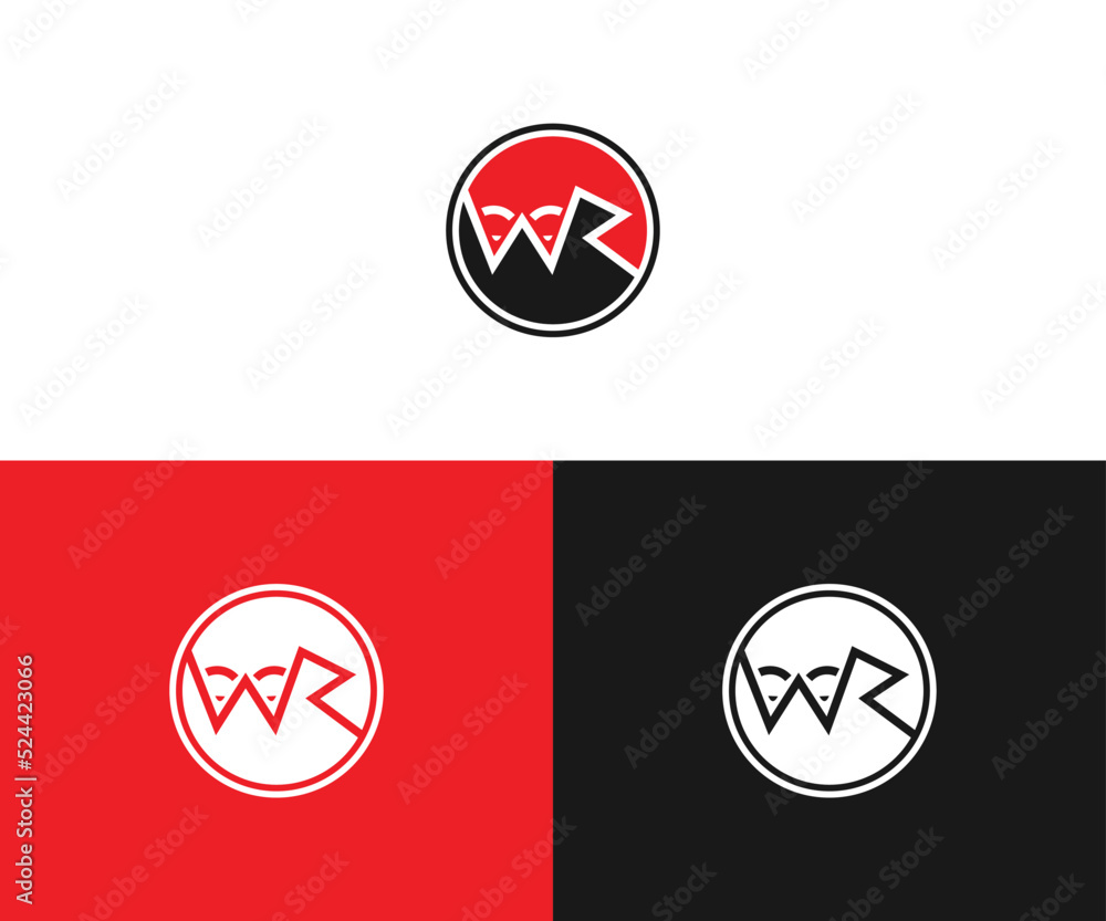 Canvas Prints wr logo design