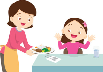 happy family cooking in the kitchen concept