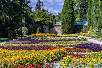 Plakat Gods Garden in Palace park and Botanic garden in Balchik city, Bulgaria