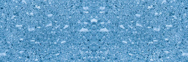Wall terrazzo texture gray blue of stone granite black white background marble surface pattern sandstone small have mixed sand tile background.