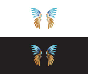  wing flying logo for company Vector design