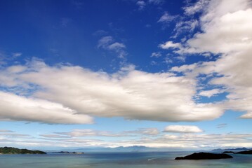 広島県呉市　音戸の瀬戸の夏の空