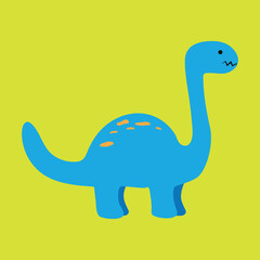 Brontosaurus, illustration, vector, side view
