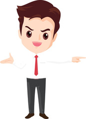 employees and office workers cartoon characters