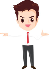 employees and office workers cartoon characters