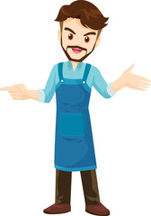 employees and office workers cartoon characters