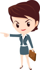 employees and office workers cartoon characters